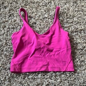 Hot pink Lululemon align tank top